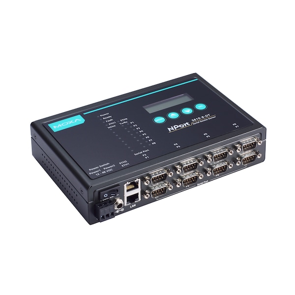 8Port Desktop Device Server, 2 10/100M Ethernet, Rs-232/422/485 Db9